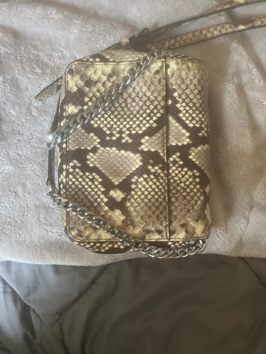 Michael Kors Snake Print Chain Shoulder Bag - photo 4