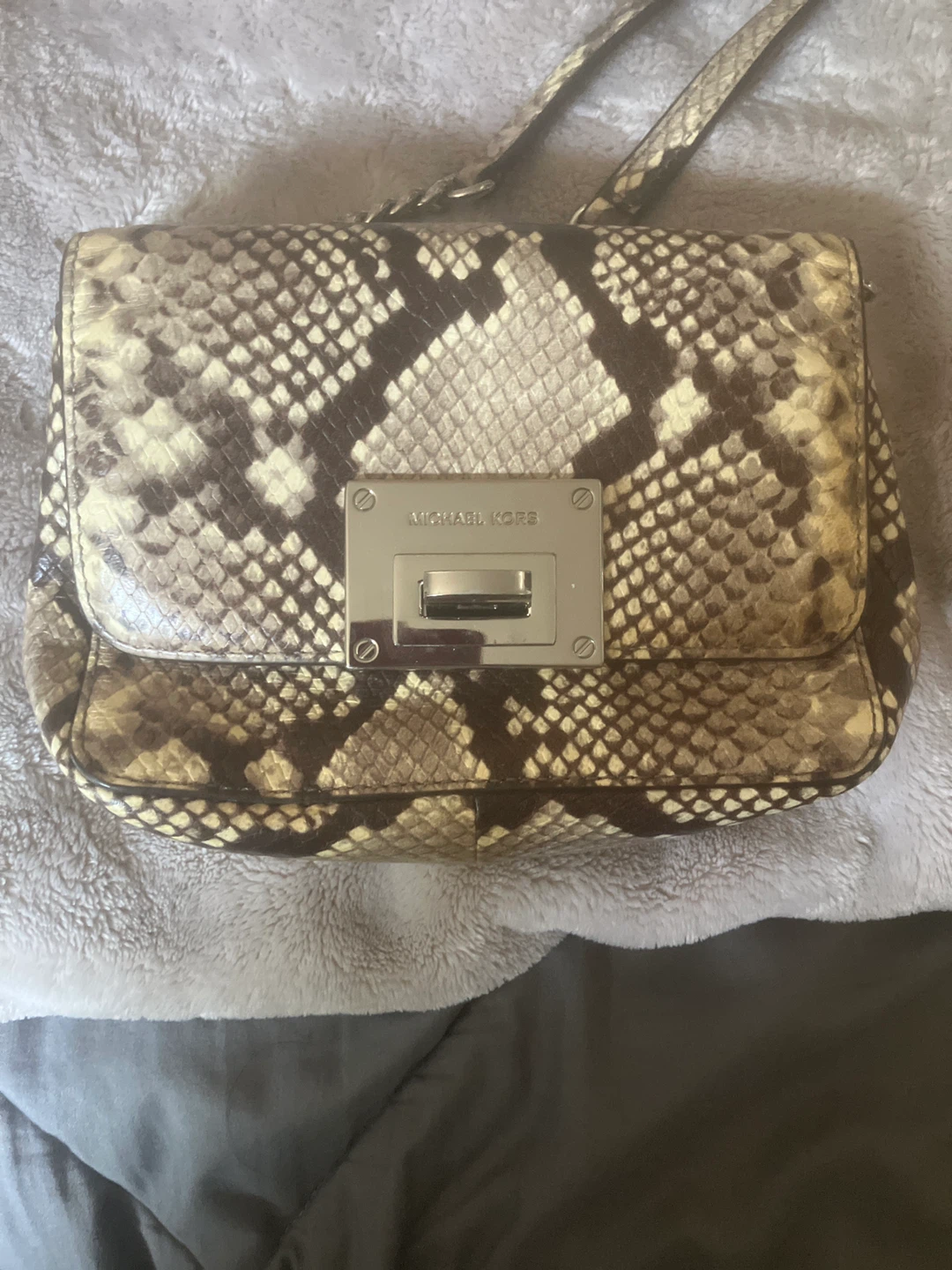 Michael Kors Snake Print Chain Shoulder Bag - photo 5
