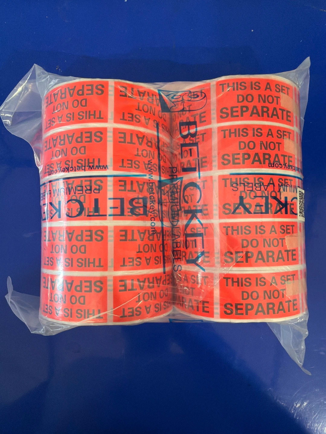 Betckey "This is a Set, Do Not Separate" Labels (2 Rolls)