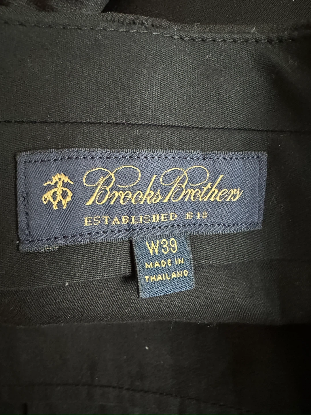 NEW MEN SIZE LARGE BROOKS BROTHER BLACK SUIT 46r / 39 waist - photo 4