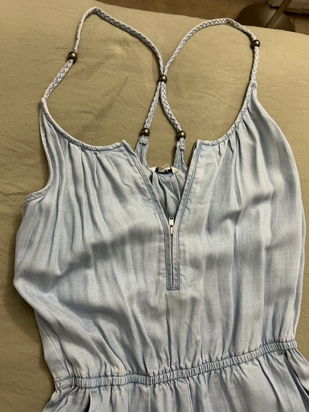 Light Blue Chambray Jumpsuit - photo 3
