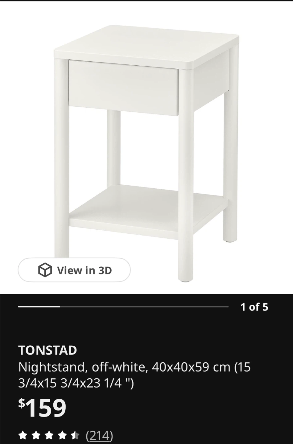 IKEA TONSTAD Nightstand - photo 2