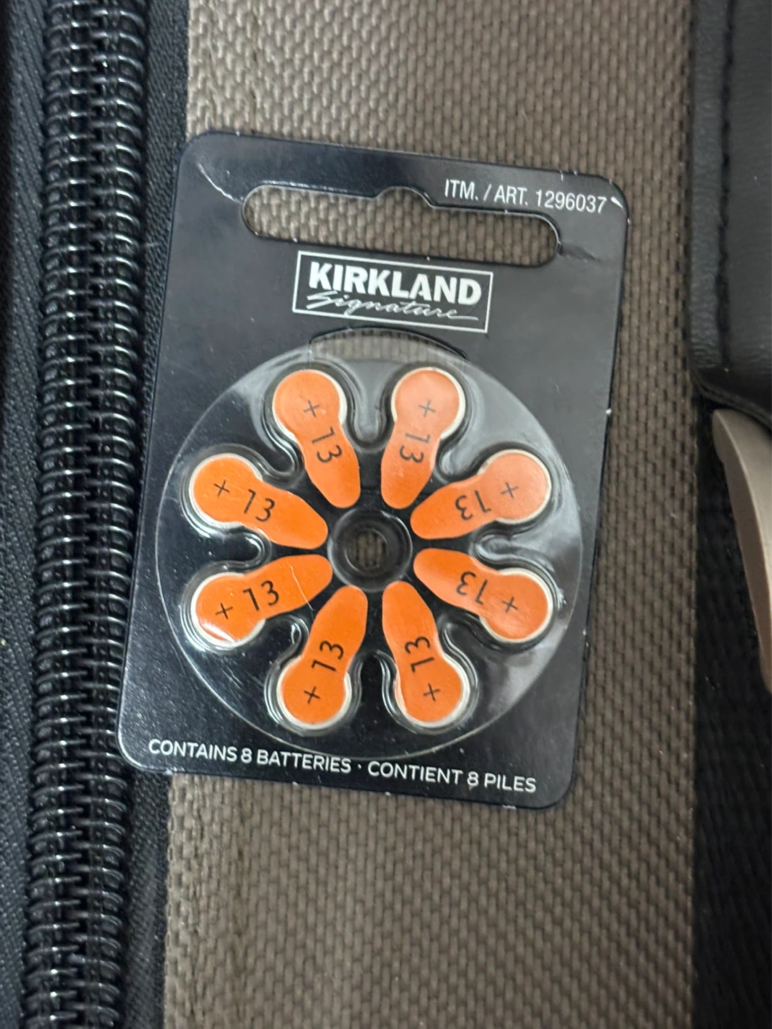 Kirkland Signature Hearing Aid Batteries Size 13 - 8 Pack