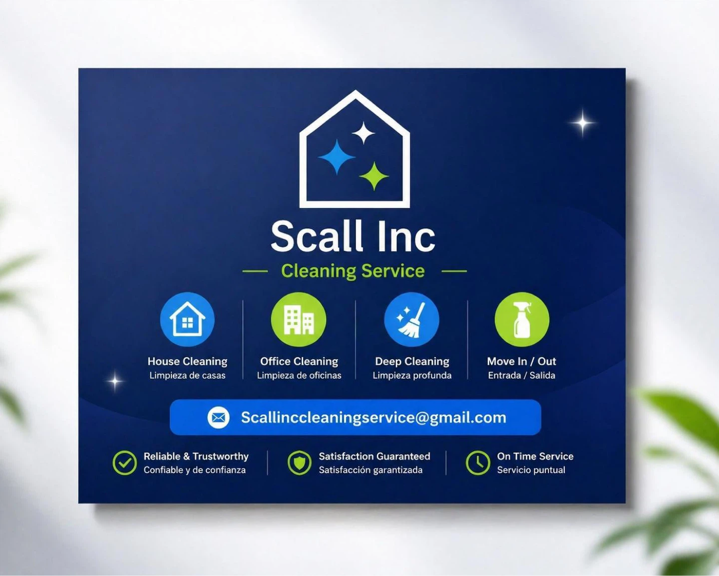 Scall Inc Professional Cleaning Services Flyer