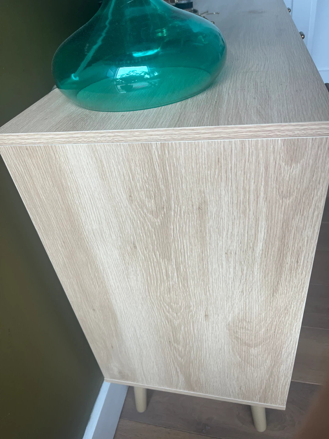 Light Wood Dresser with Cane Inlay - photo 3