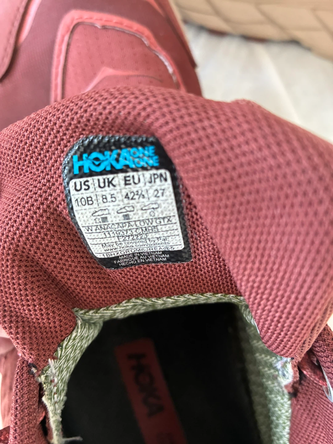 Hoka One One Anacapa Low GTX Women's Shoes - Size 10B - Red - photo 4