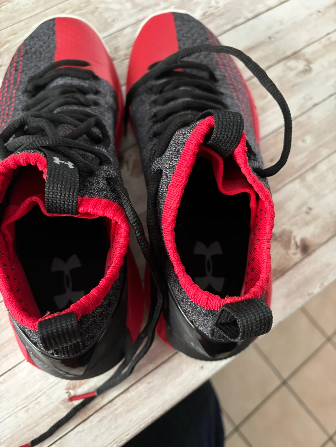 Under Armour Men's Basketball Shoes - Black/Red - photo 4