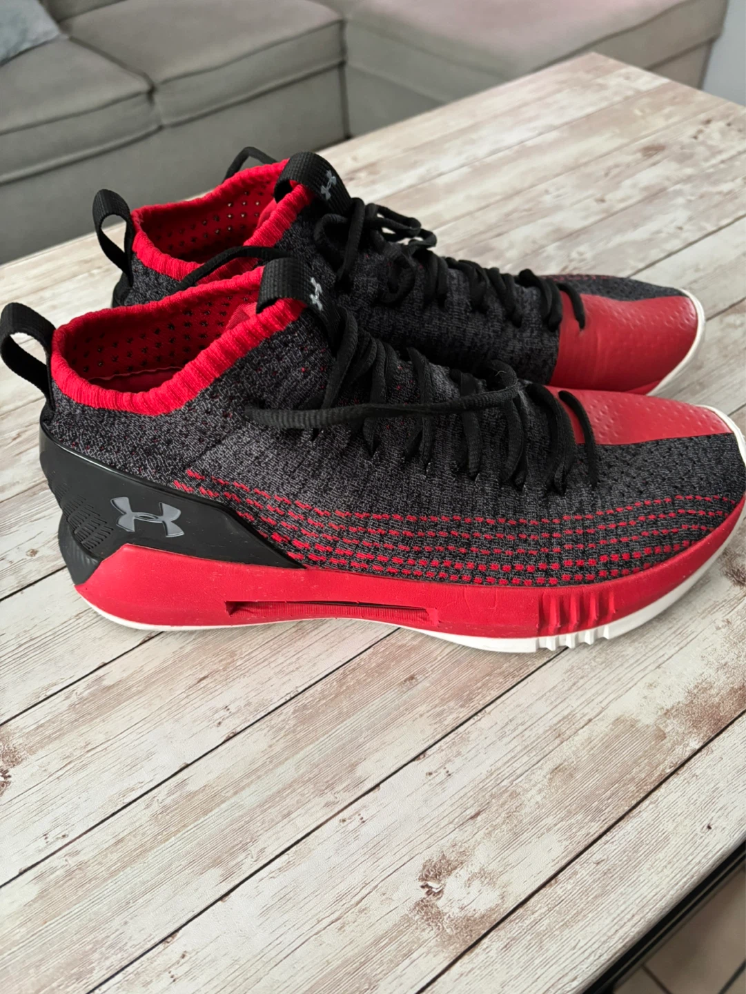 Under Armour Men's Basketball Shoes - Black/Red