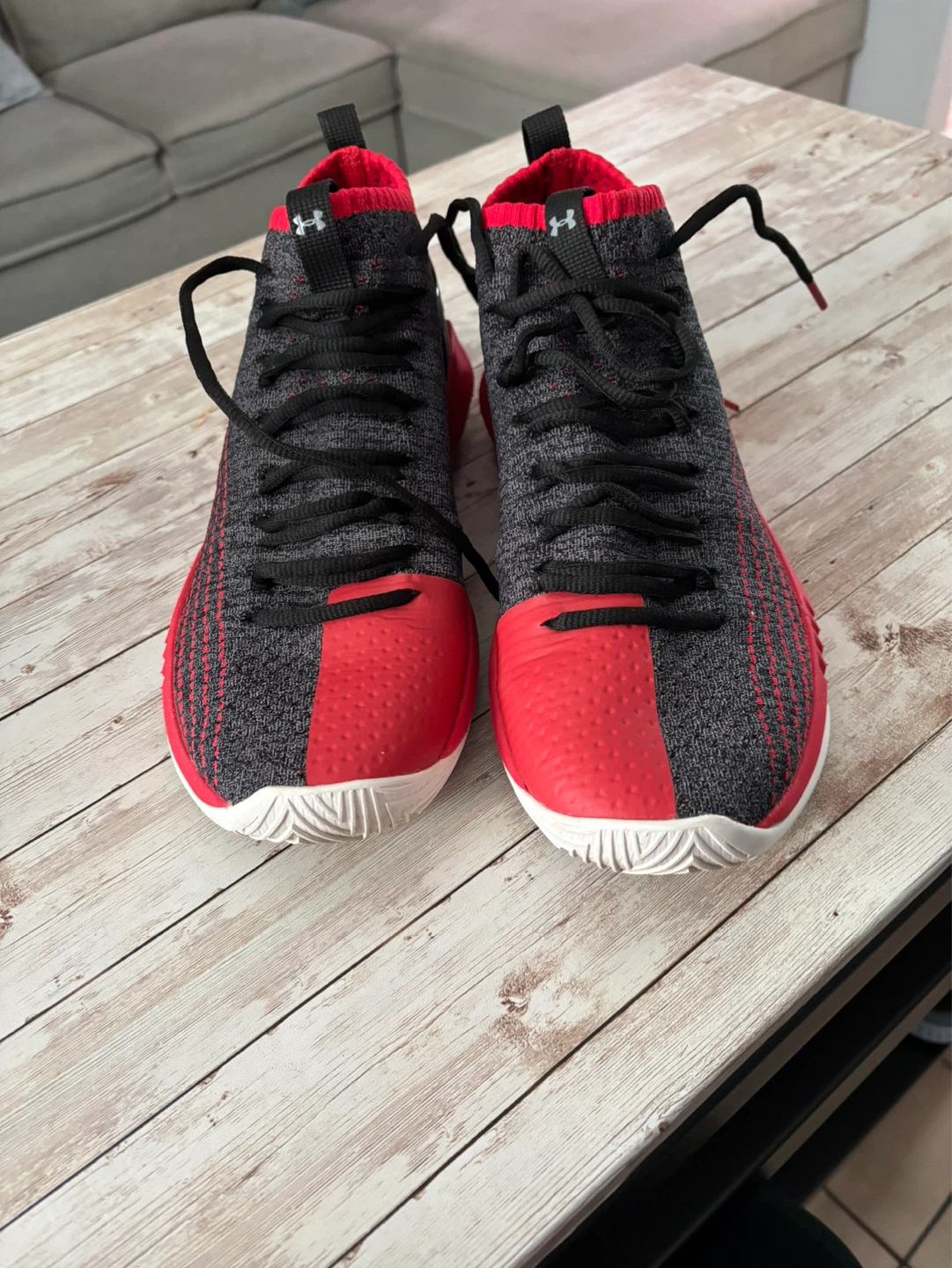 Under Armour Men's Basketball Shoes - Black/Red - photo 3