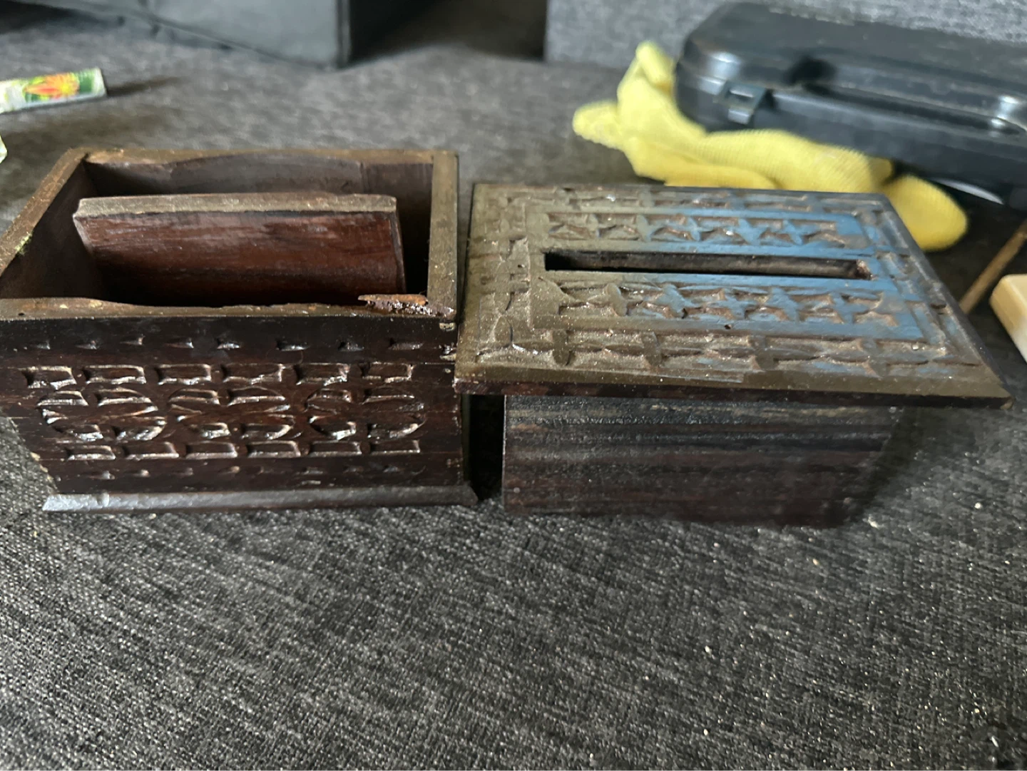 Hand made wooden cigarette box - photo 2