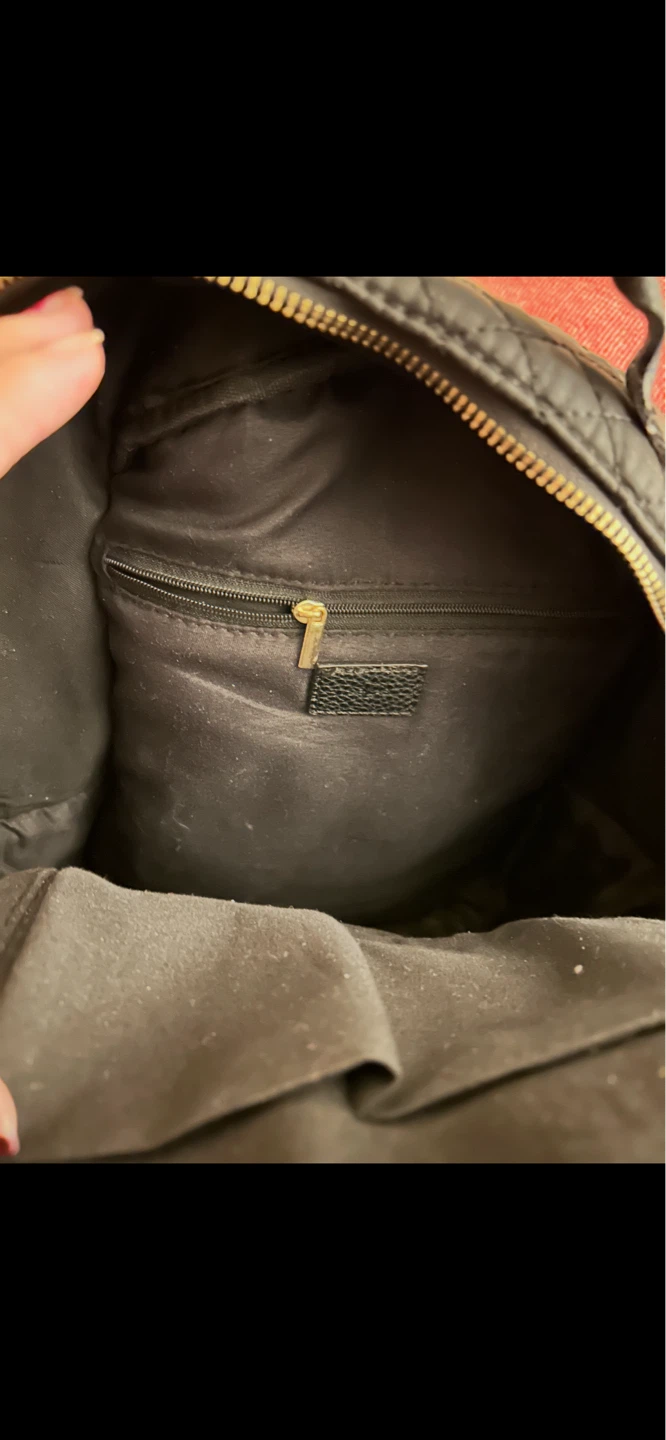 Black Quilted Mini Backpack - photo 2