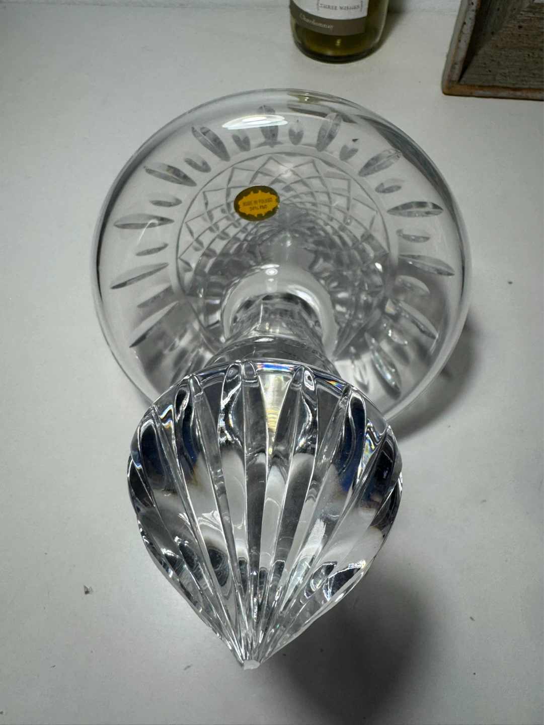 Lead Crystal Glass Decanter Made in Poland- 0.75L - photo 4