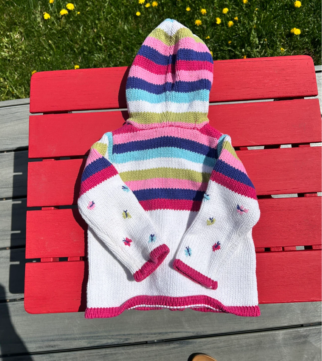 Jilly Wickers Striped Butterfly Cardigan - photo 2