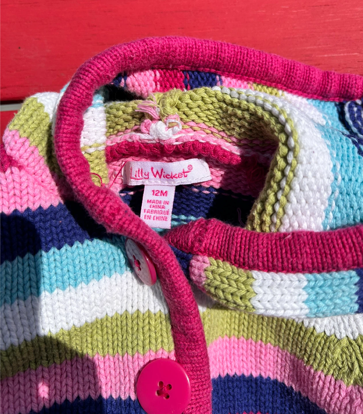 Jilly Wickers Striped Butterfly Cardigan - photo 3