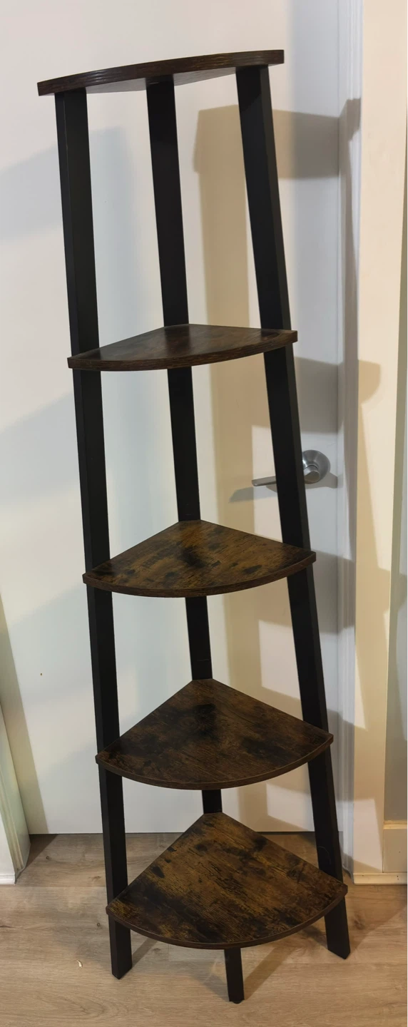 5-Tier Corner Shelf Unit
