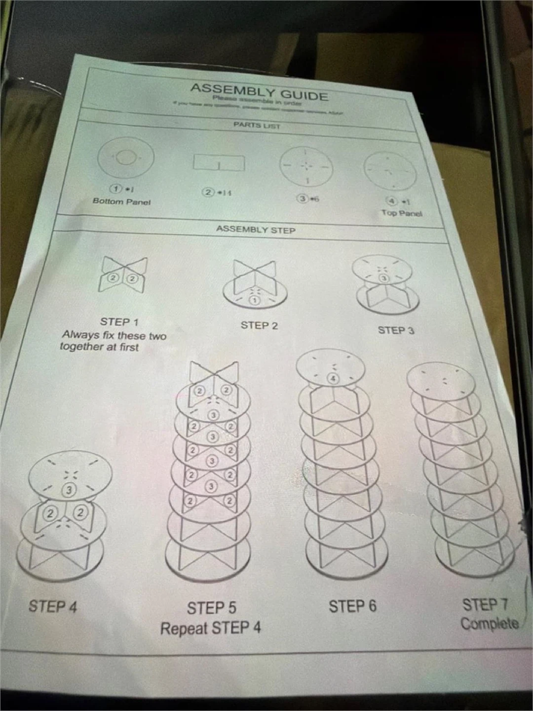 KFFKFF 7-Level Circular Shoe Rack, 360° Rotational - photo 3