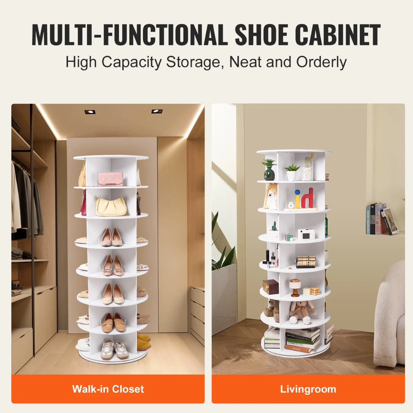 KFFKFF 7-Level Circular Shoe Rack, 360° Rotational - photo 2