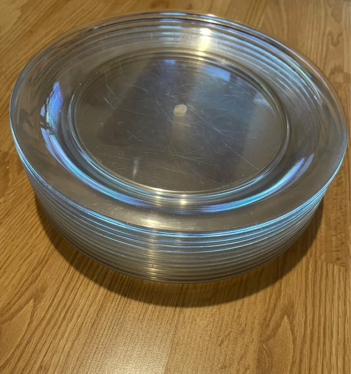 Clear Plastic Charger Plates
