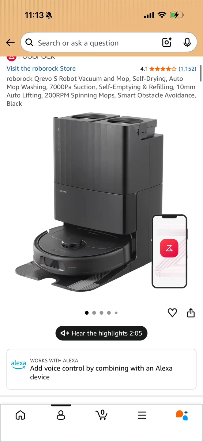 Roborock Qrevo S Robot Vacuum and Mop - photo 3