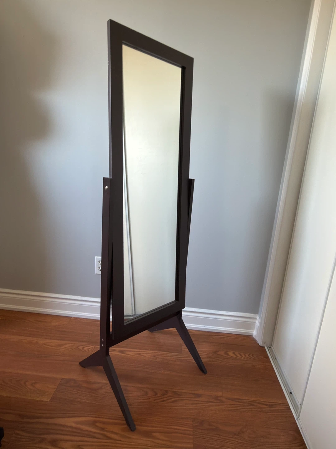 Full Length Standing Mirror - Dark Brown