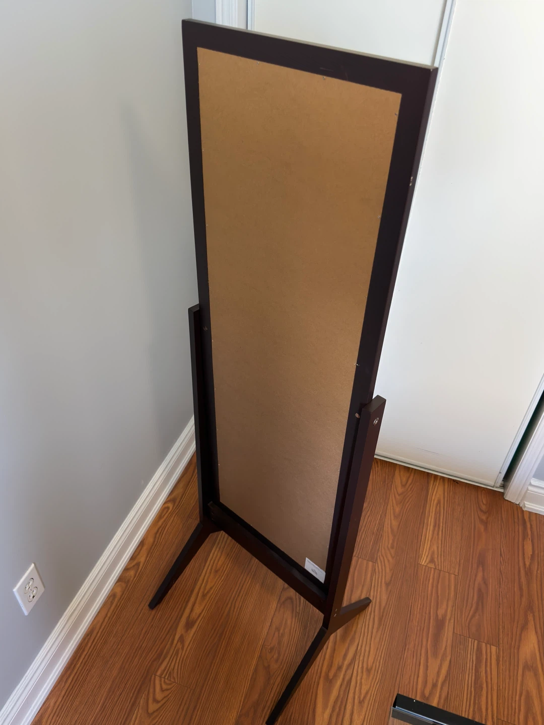 Full Length Standing Mirror - Dark Brown - photo 2