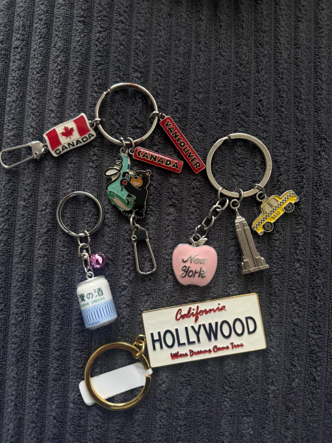 Assorted Souvenir Keychains