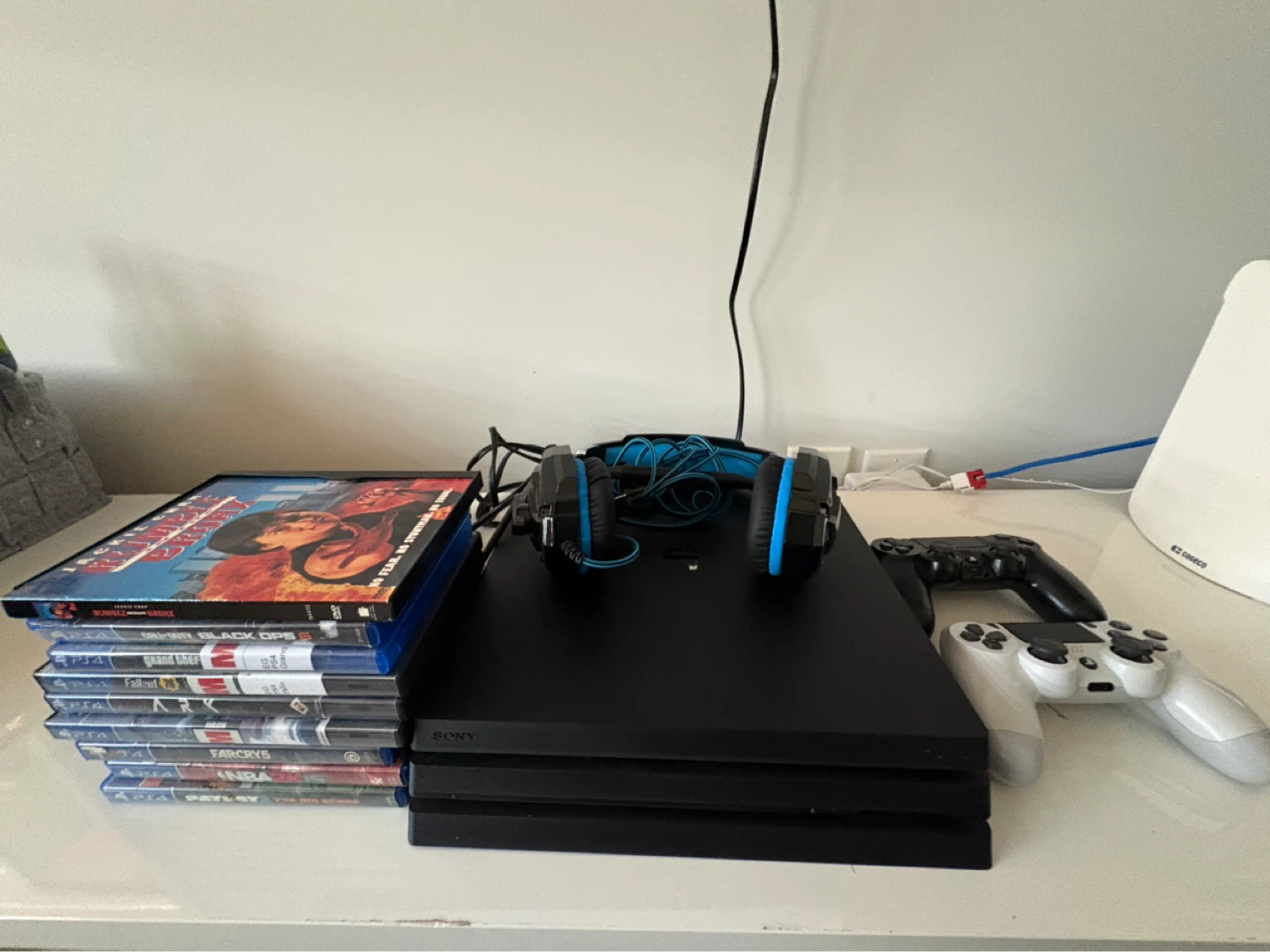 Sony PlayStation 4 Pro Bundle with Games and Headset