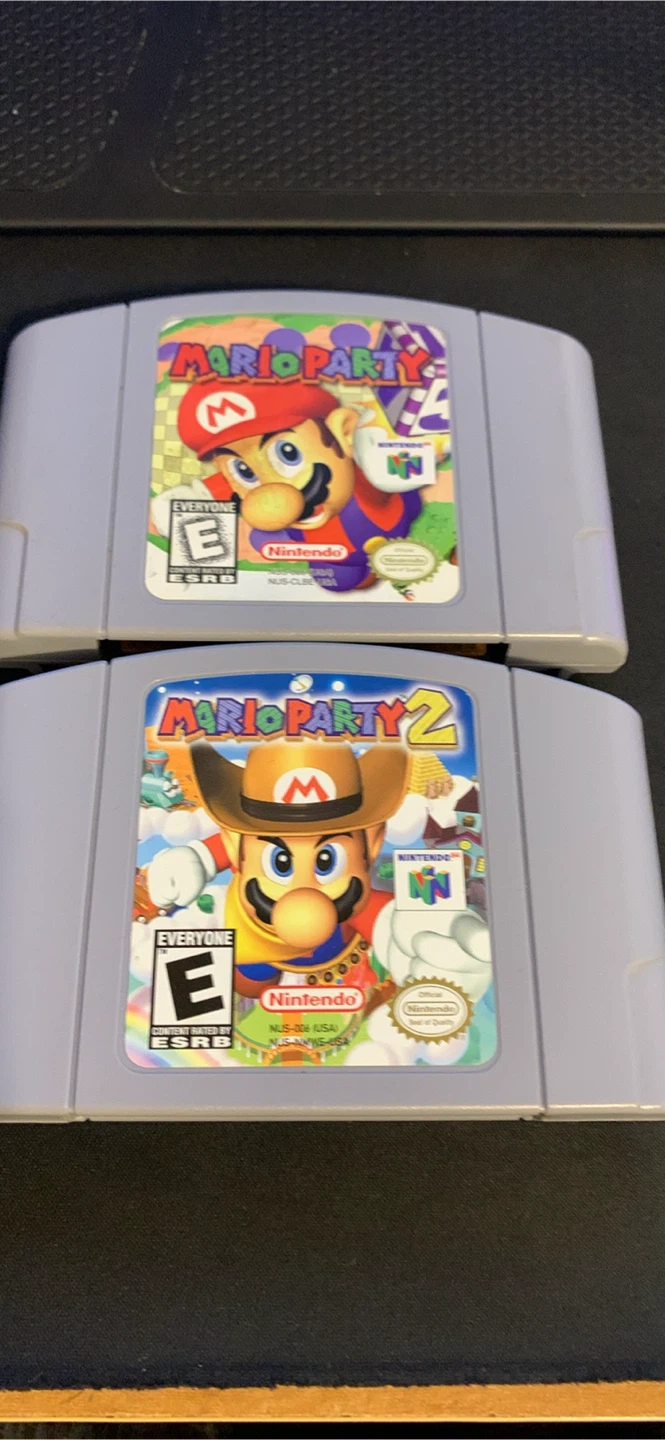 Mario Party 1 & 2 N64 Games