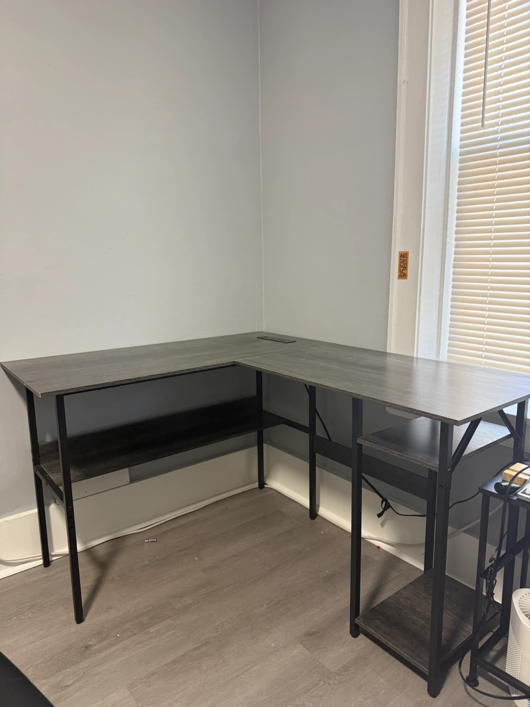 L-shaped Gaming desk and Gaming chair