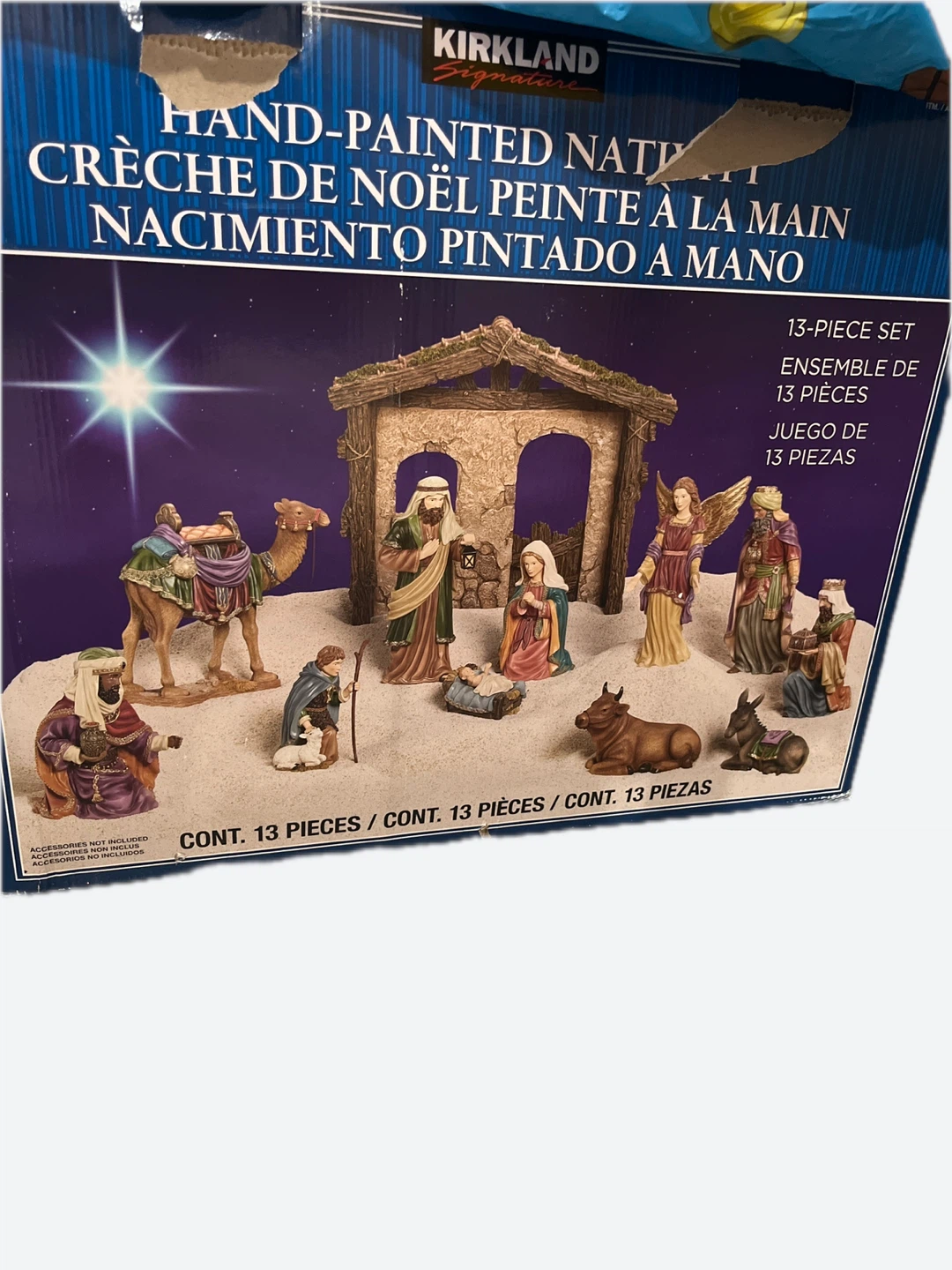 Kirkland Signature Hand-Painted Nativity 13-Piece Set