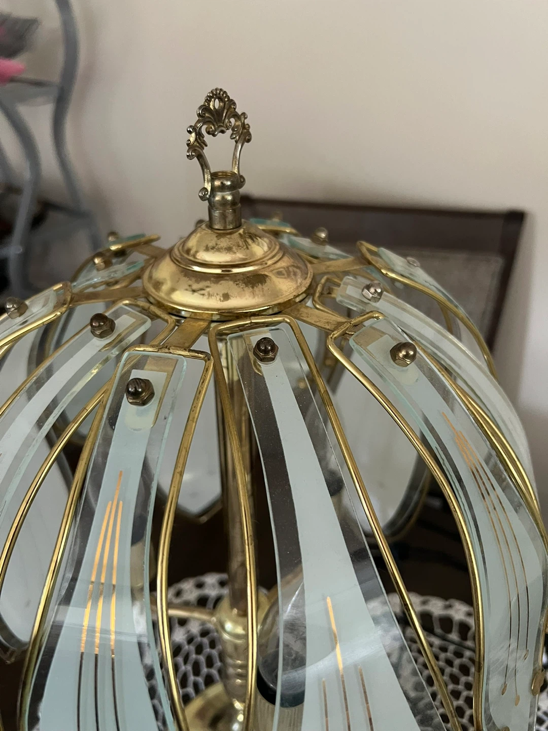 Vintage Lotus Flower Touch Lamp (Set) - photo 4