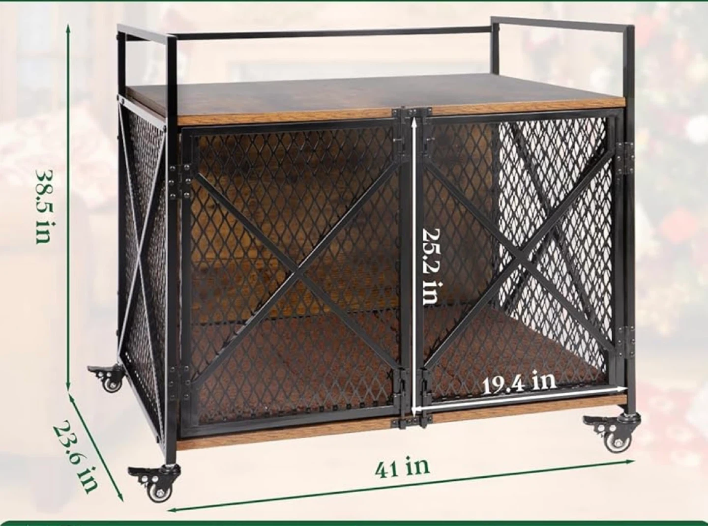 Industrial Rolling dog cage