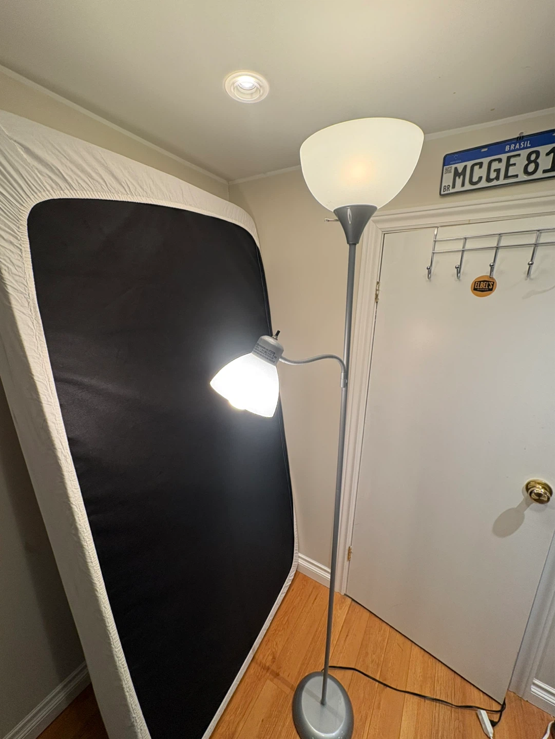 Floor lamp with reading light