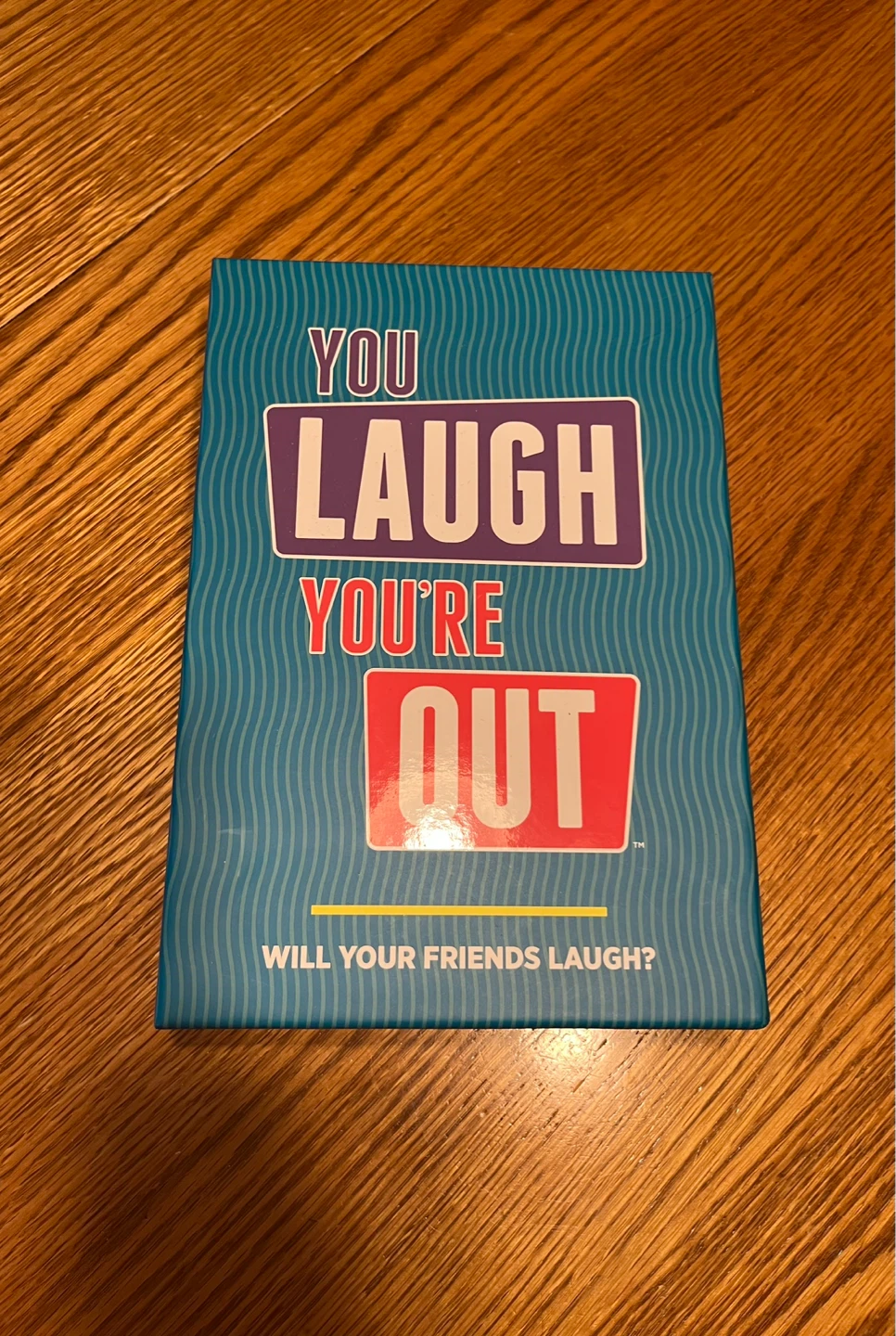 “You laugh you’re out” party game
