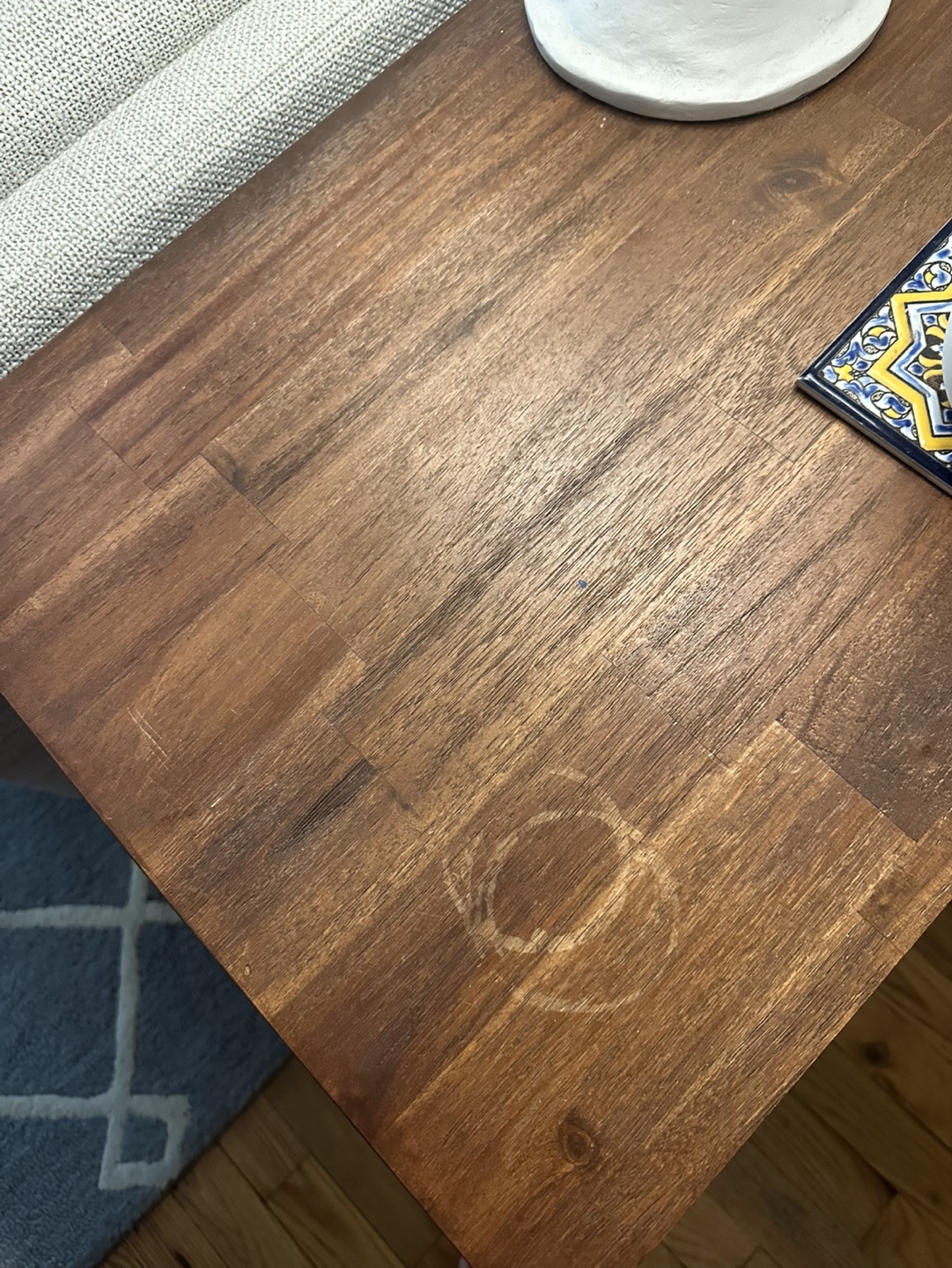 Wooden Nightstand with Two Drawers - photo 3