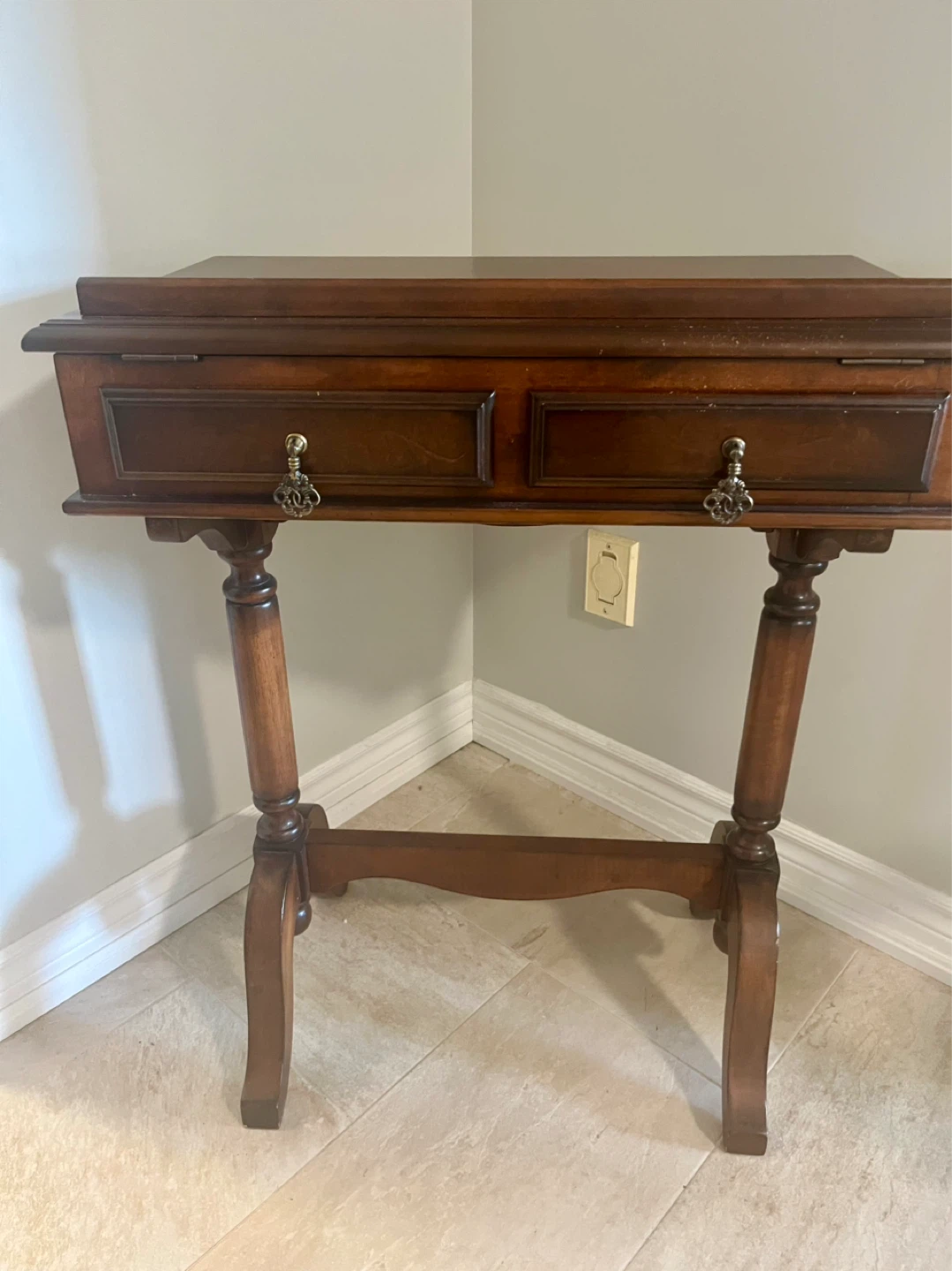 Vintage wooden lectern desk