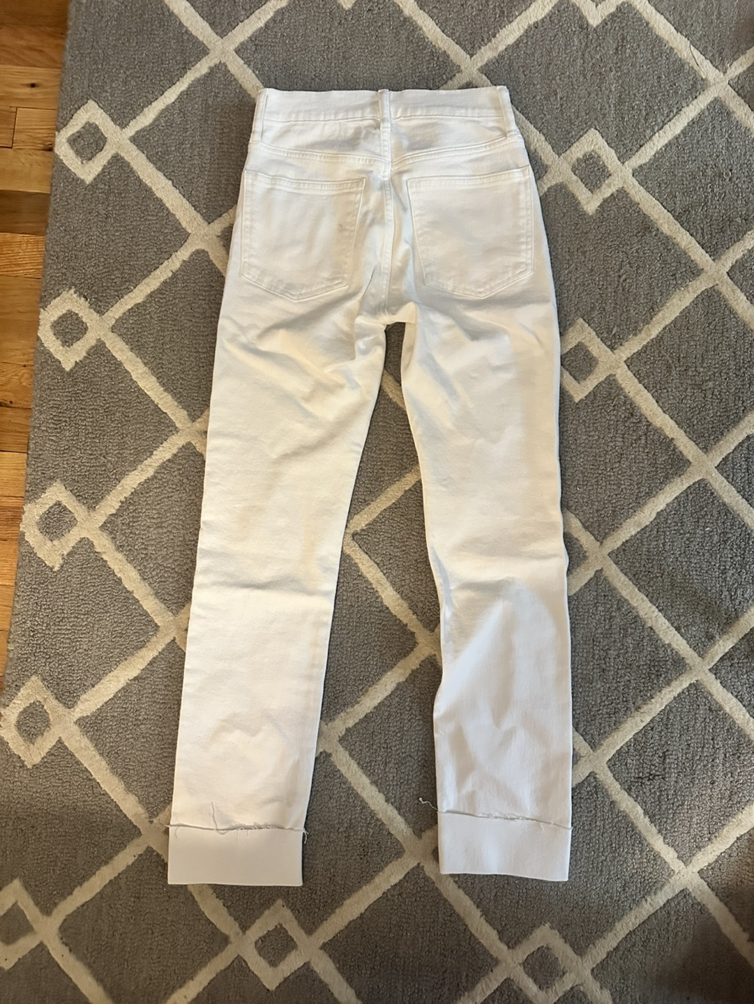 GAP '90s Straight High Rise White Jeans - photo 3