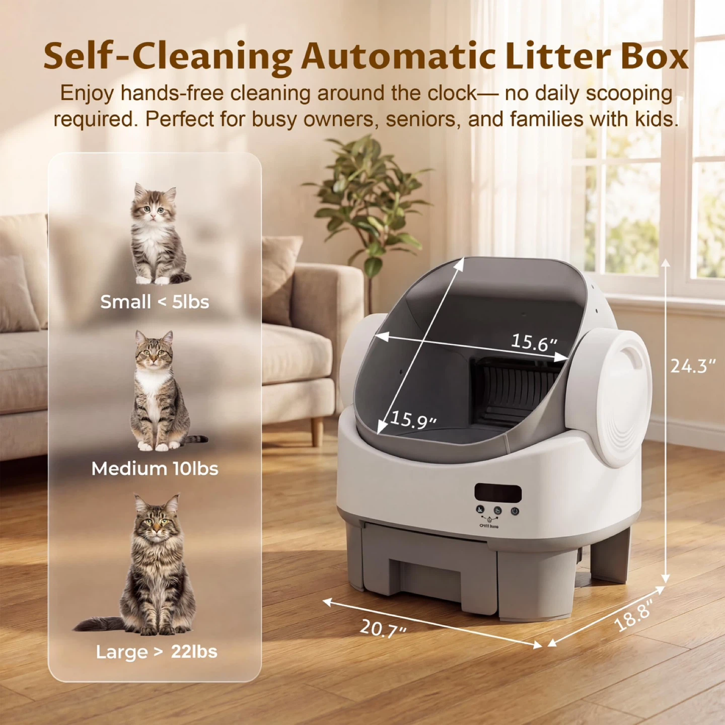 Greesum Self Cleaning Cat Litter Box