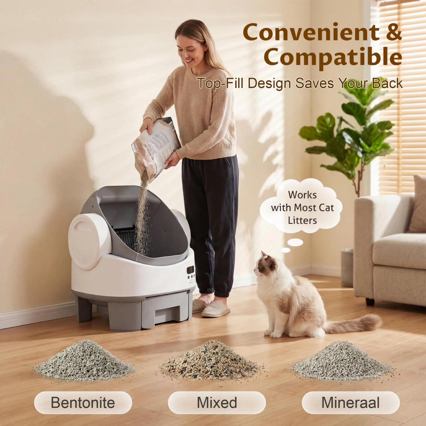 Greesum Self Cleaning Cat Litter Box - photo 2