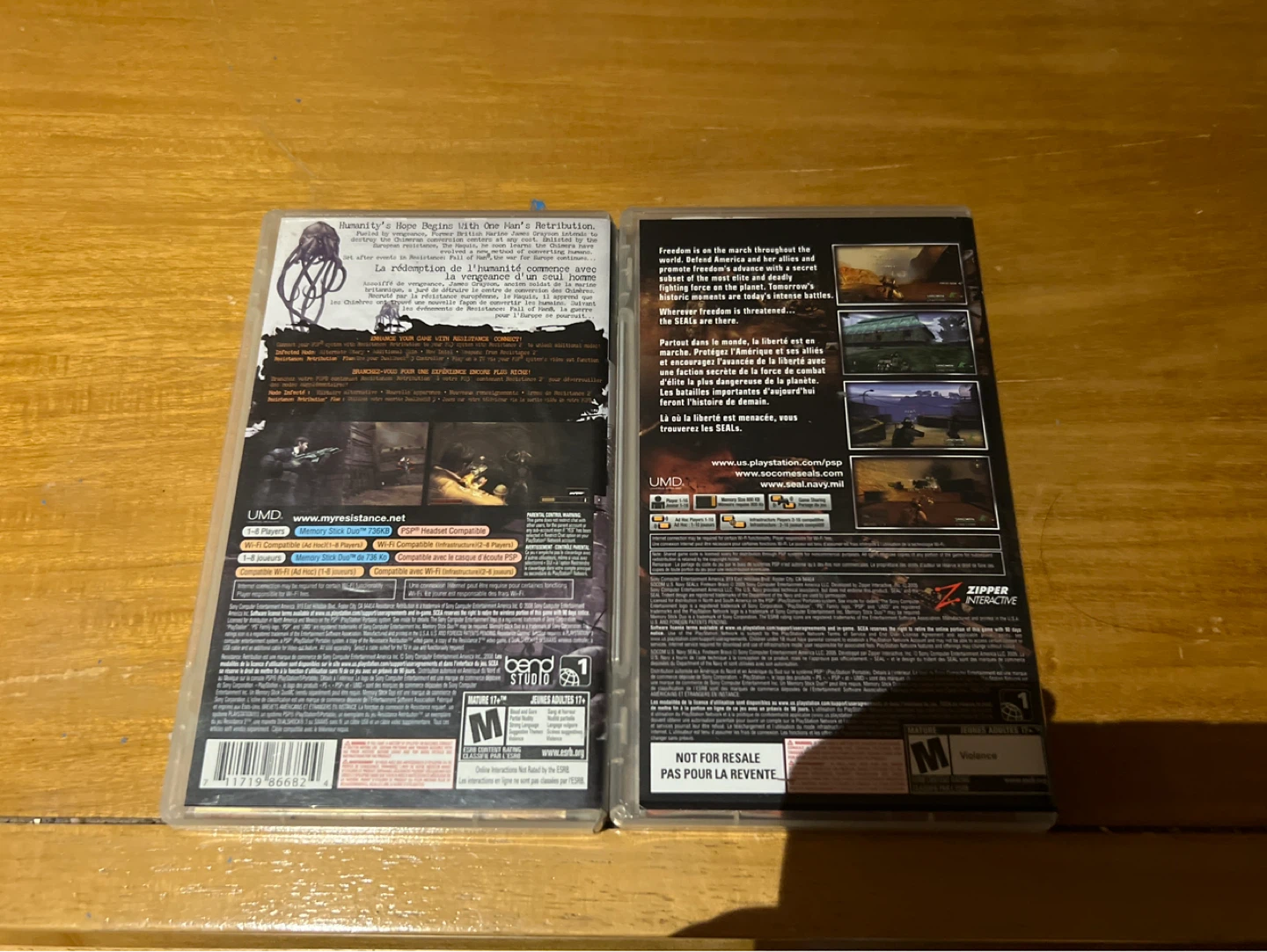 PSP UMD Games - SOCOM & Resistance Retribution - photo 2