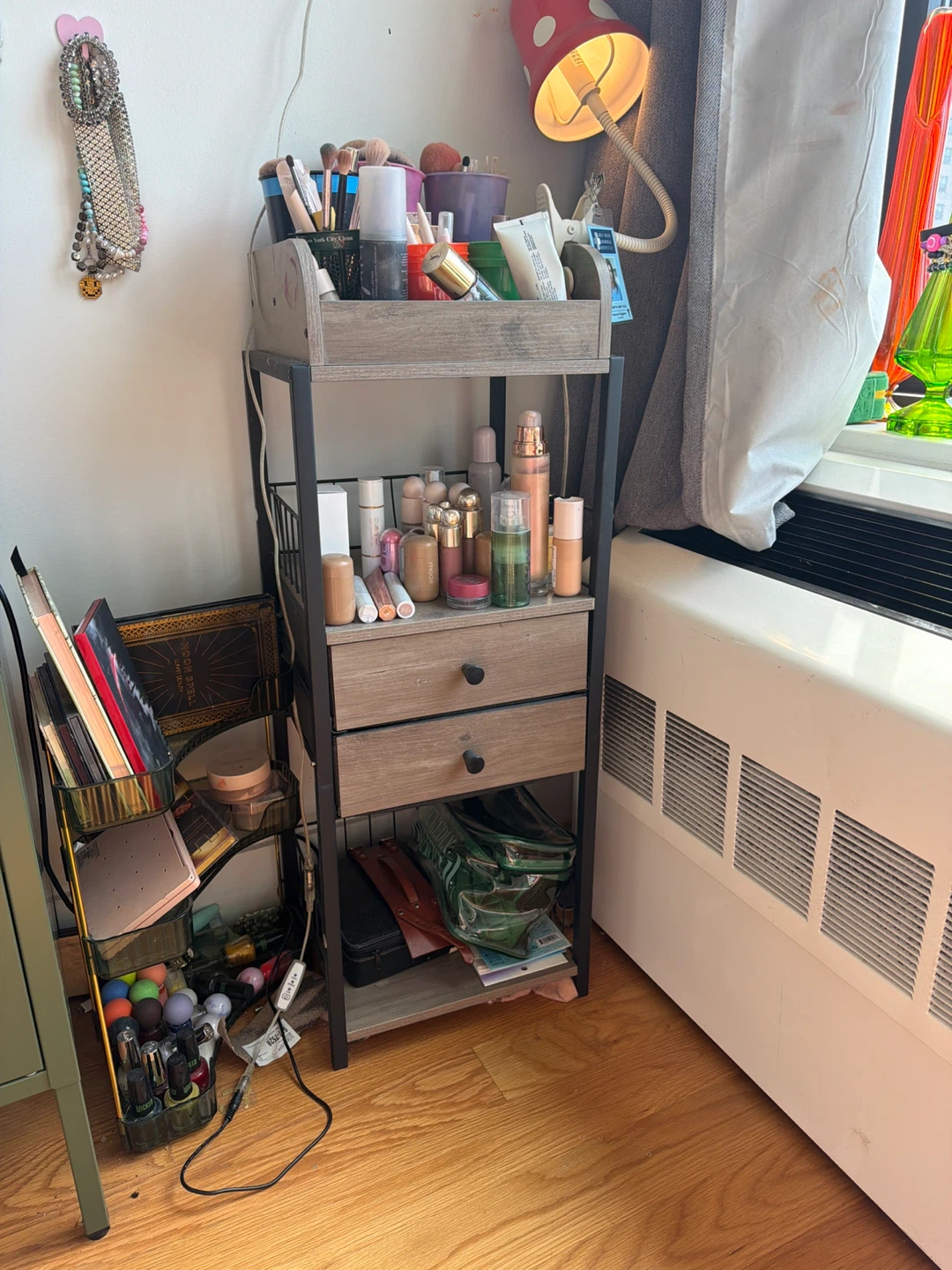 Small 3-Drawer Storage Cart for Makeup Organization