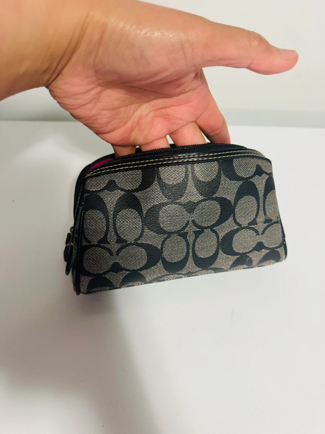 Coach Signature C Monogram Wristlet Pouch - photo 4