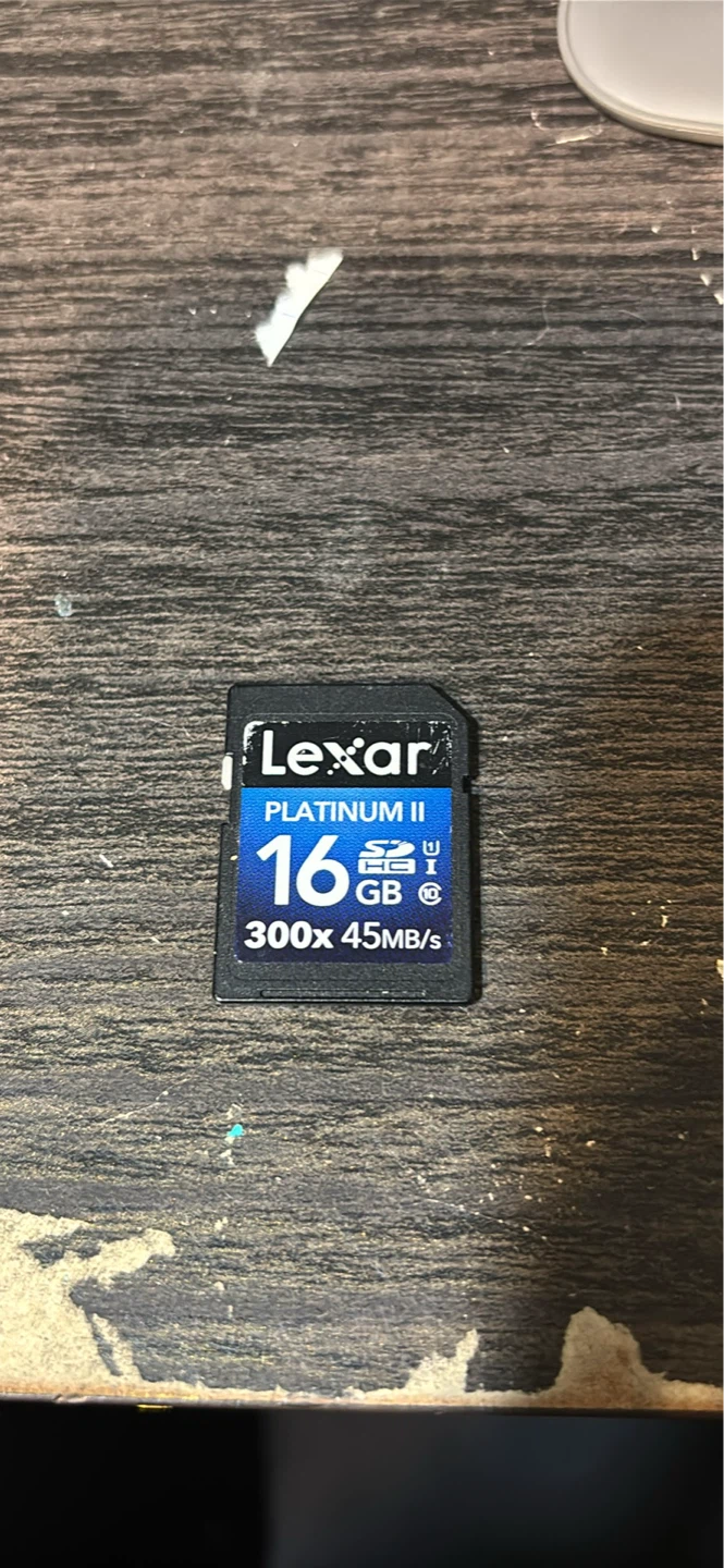 16GB Lexar memory card