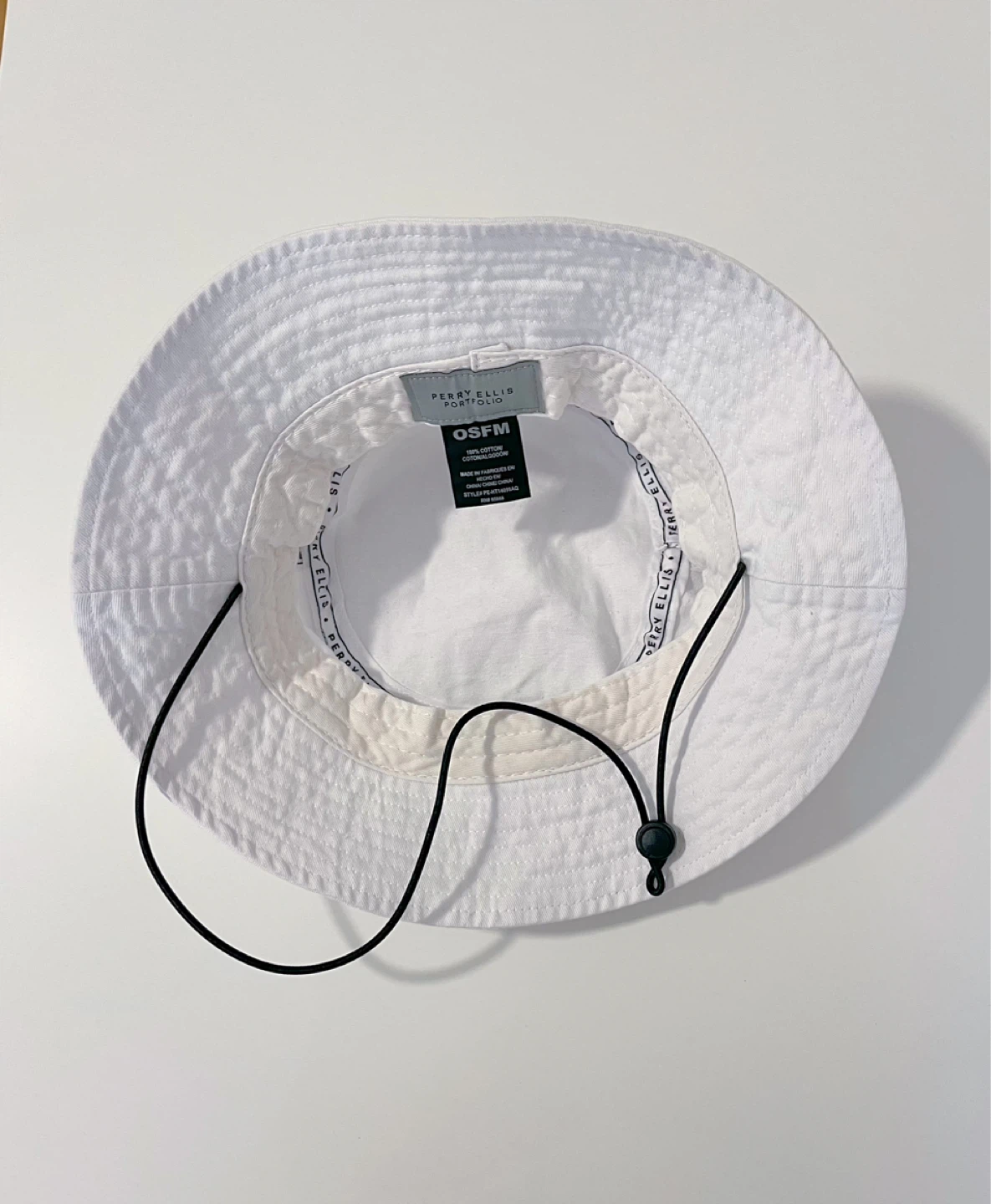 Perry Ellis Portfolio White Bucket Hat - photo 2
