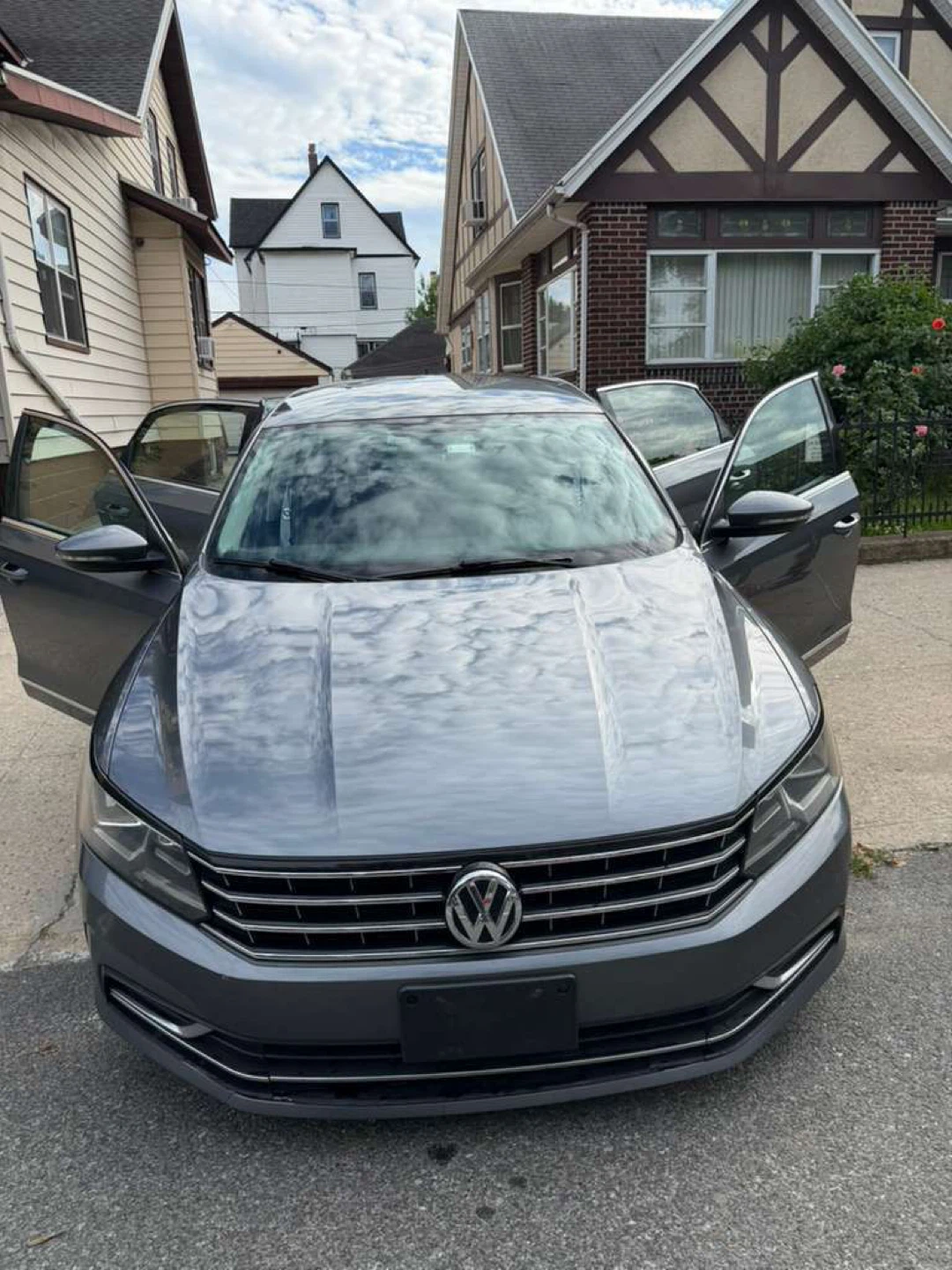 Gray Volkswagen Passat Sedan