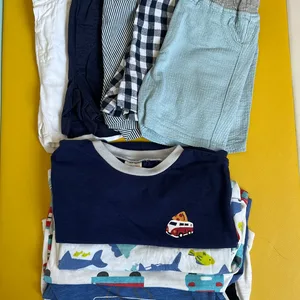 Bundle of summer outfits 5 boys' t-shirts and 5 pairs of shorts