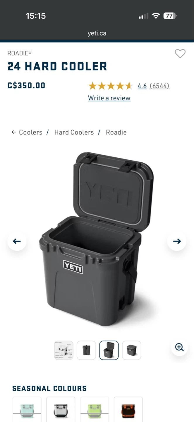 YETI Roadie 24 Hard Cooler - photo 3