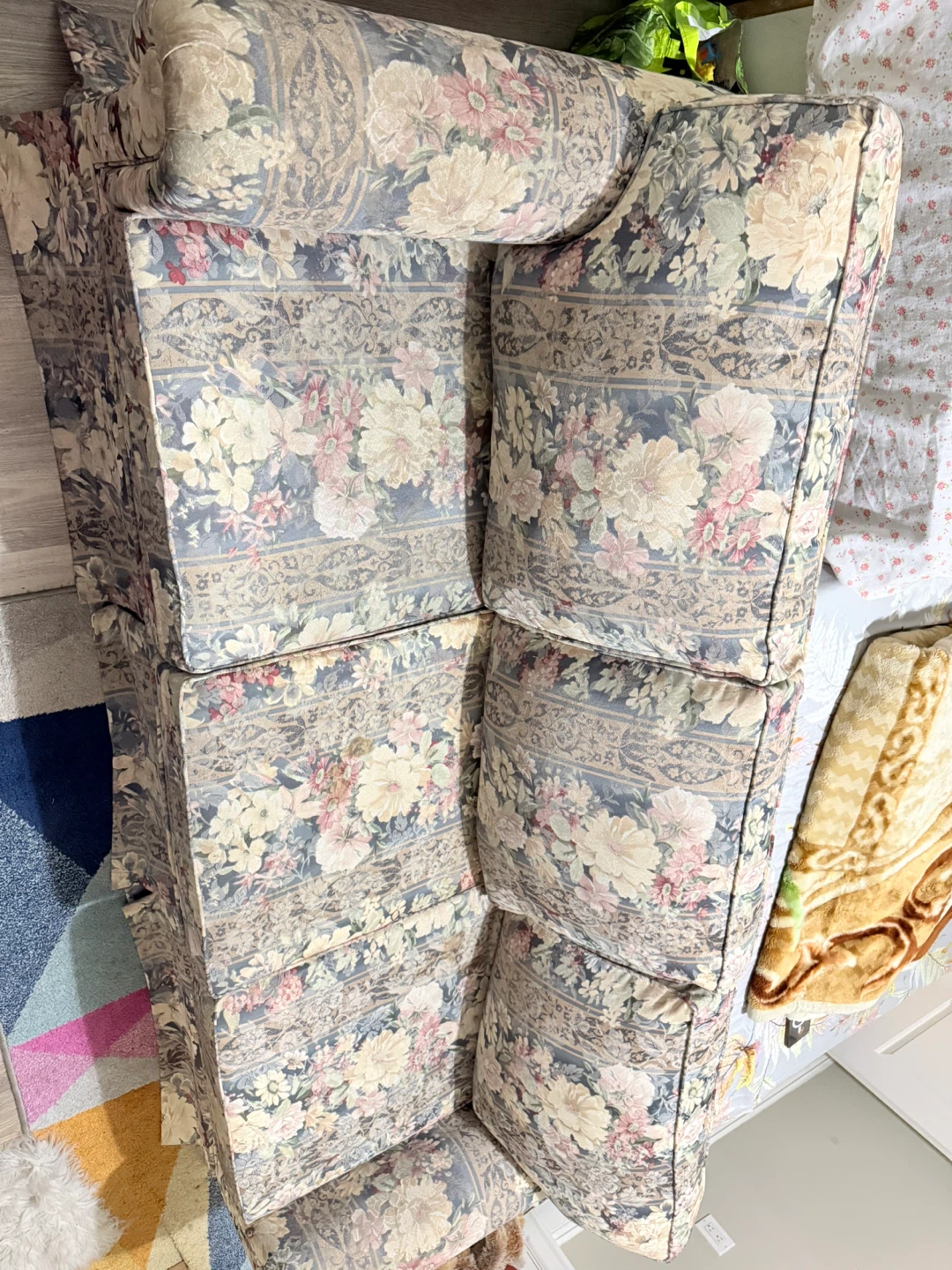 Floral Print Sofa and Armchair Set - photo 2