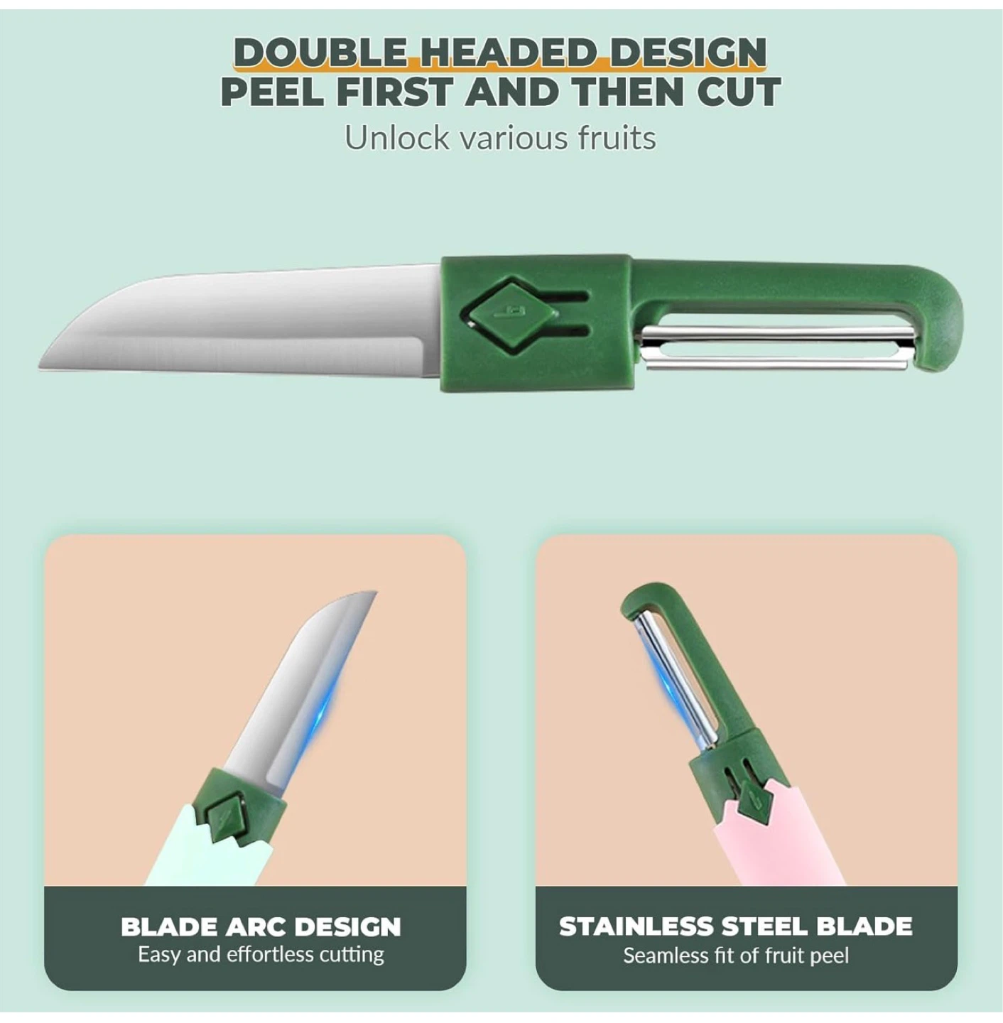 Double-headed Fruit Peeler and Cutter - photo 5