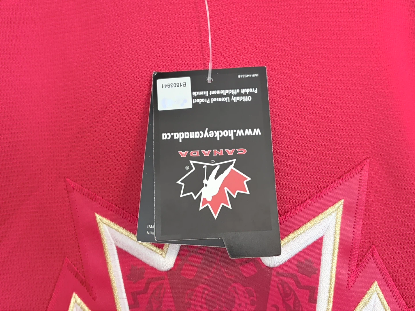 BNWT Authentic Nike 2010 Canada Roberto Luongo Jersey XL - photo 3